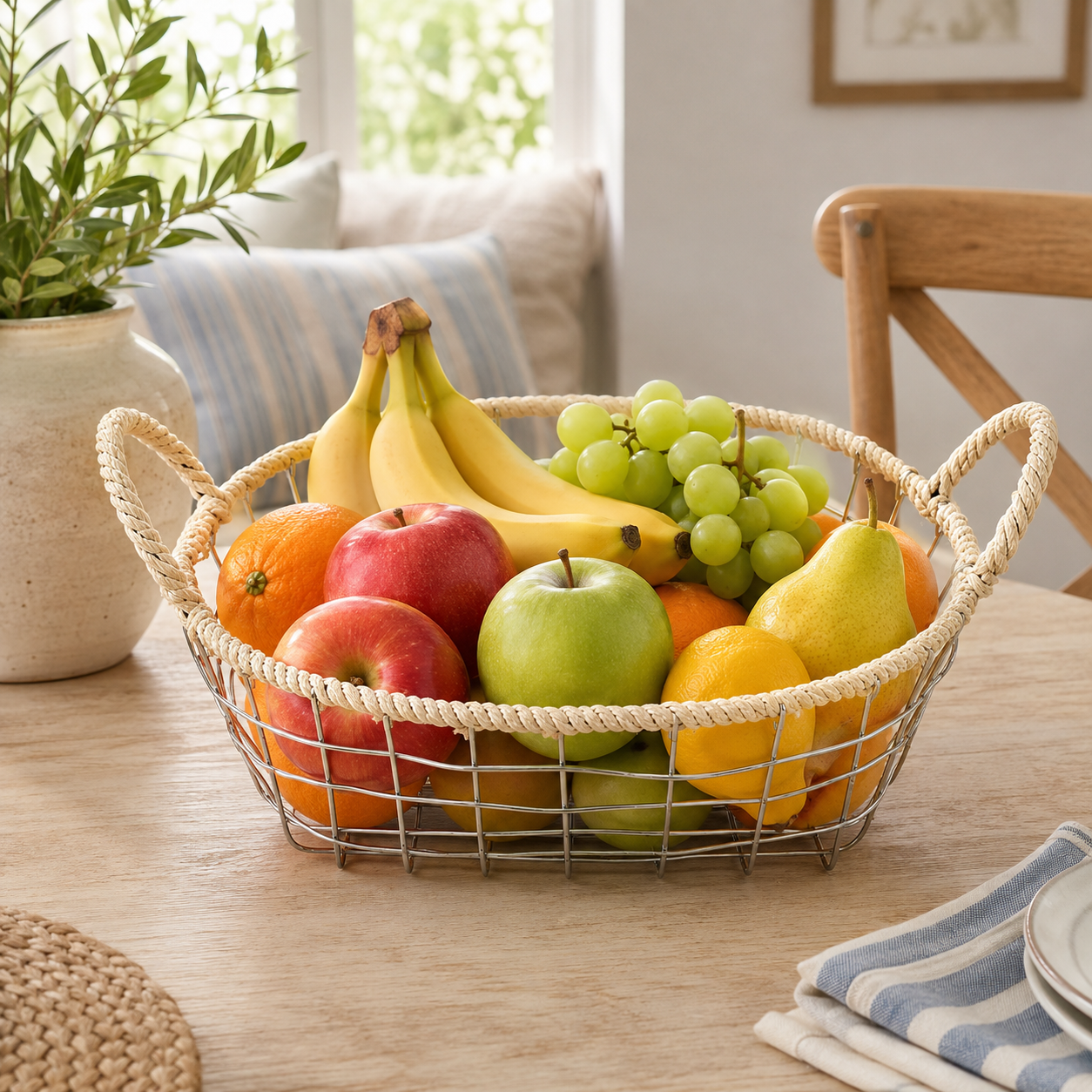 Small Iron Wire Woven Storage Basket