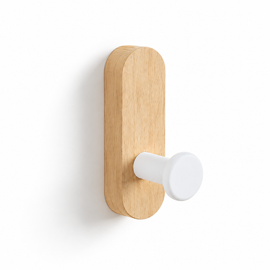 Beech Wood Long Strip T-Shaped Wall Hook