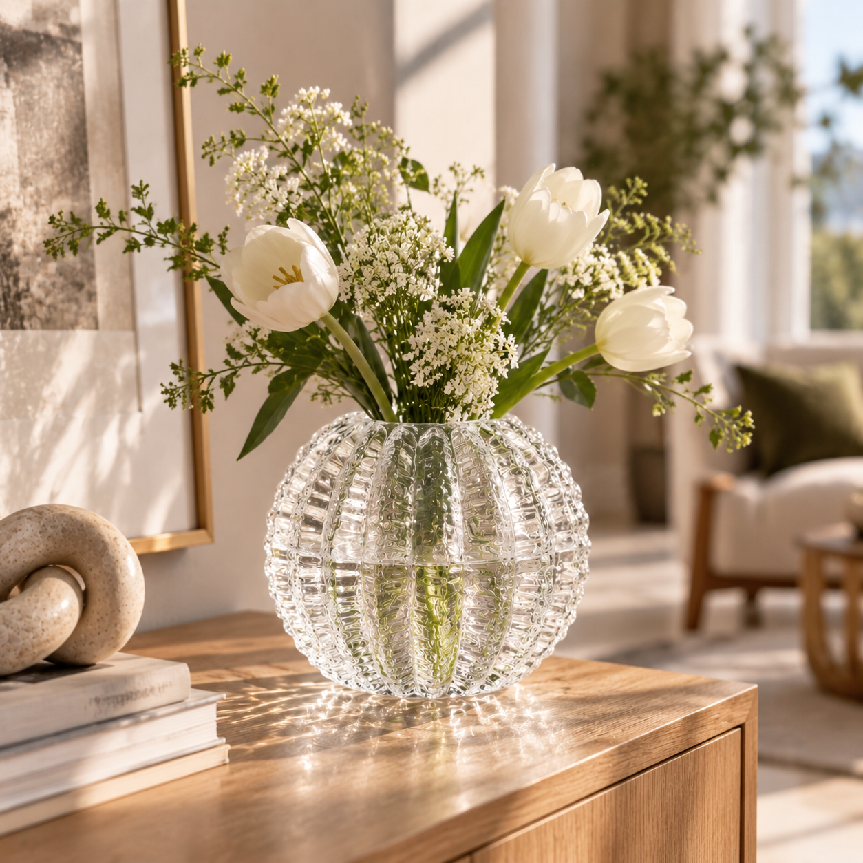 Transparent Cactus Glass Vase