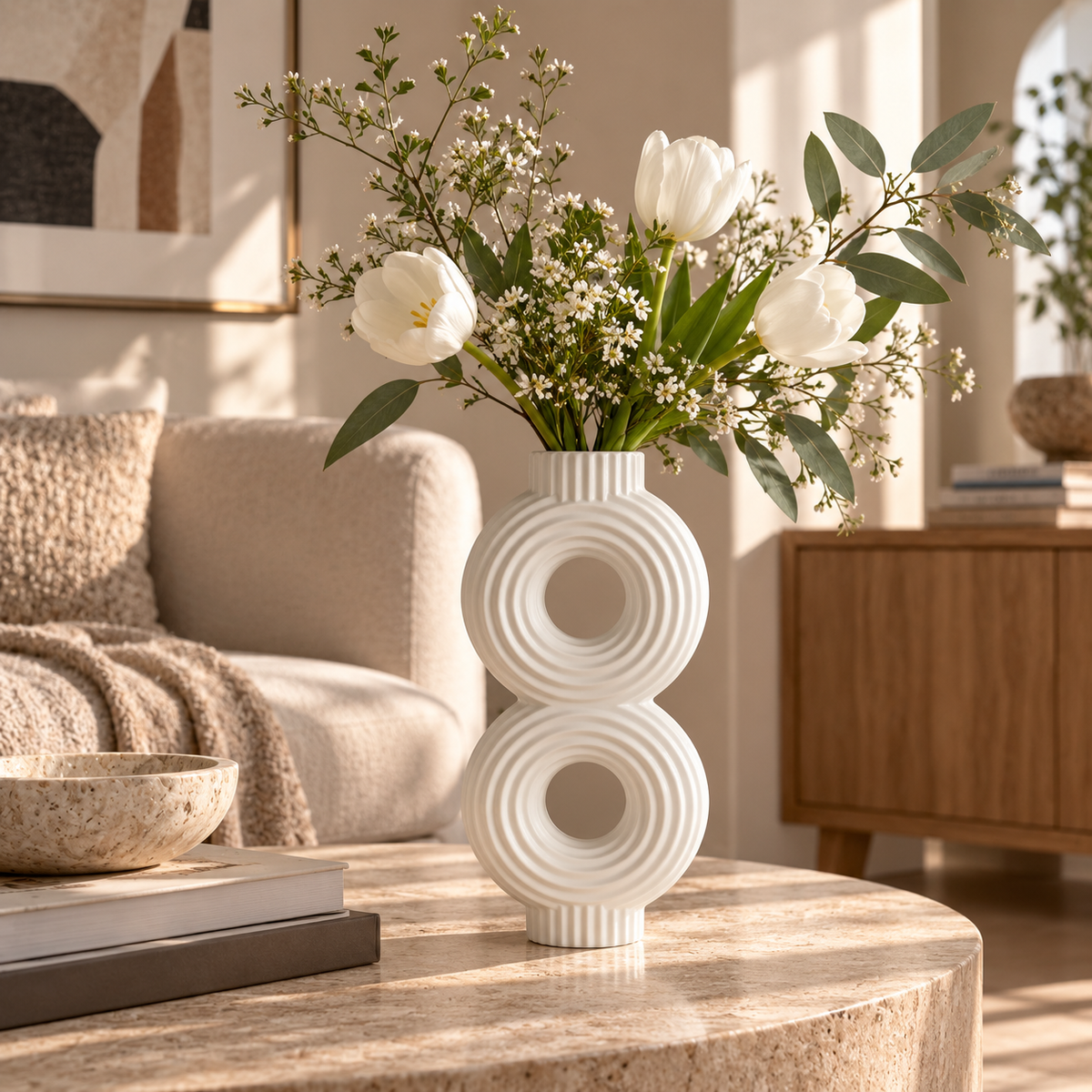 White Ceramic Vase