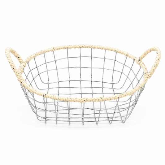 Small Iron Wire Woven Storage Basket